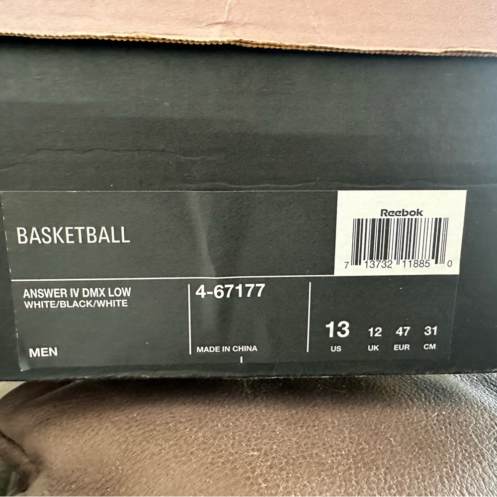 NWT Reebok Answer IV DMX Low Basketball Shoes - Picture 10 of 10